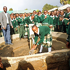 Girl Students at New Pump